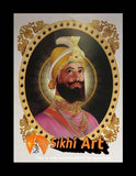 Guru Gobind Singh Ji Orignal Print Frame 2  In Size - 12 X 9