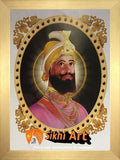 Guru Gobind Singh Ji Orignal Print Frame 2  In Size - 12 X 9