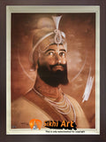 Guru Gobind Singh Ji Original Print In Size - 23 X 18