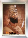 Guru Gobind Singh Ji Original Print In Size - 23 X 18