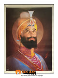 Guru Gobind Singh Ji Original Print 2 In Size - 18 X 14