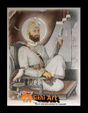 Guru Gobind Singh Ji Original Print 4 In Size - 23 X 18