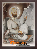 Guru Gobind Singh Ji Original Print 4 In Size - 23 X 18