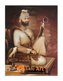 Guru Gobind Singh Ji Original Print 2 In Size - 23 X 18