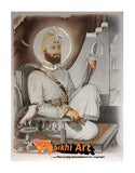 Guru Gobind Singh Ji Original Print 4 In Size - 23 X 18