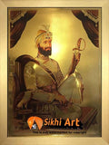 Guru Gobind Singh Ji Original Print Photo Picture Framed - 22 X 16