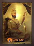 Guru Gobind Singh Ji Original Print Photo Picture Framed - 22 X 16