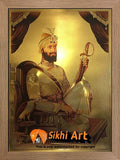 Guru Gobind Singh Ji Original Print Photo Picture Framed - 22 X 16