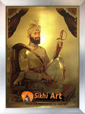 Guru Gobind Singh Ji Original Print Photo Picture Framed - 22 X 16