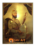 Guru Gobind Singh Ji Original Print Photo Picture Framed - 22 X 16