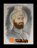 Guru Gobind Singh Ji Picture Frame In Size - 12 X 8