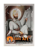 Guru Gobind Singh Ji Picture Frame In Size - 12 X 9