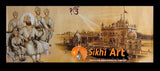 Guru Gobind Singh Ji With Chaar Sahibzaade In Hazoor Sahib In Size - 18 X 8