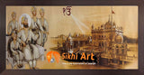 Guru Gobind Singh Ji With Chaar Sahibzaade In Hazoor Sahib In Size - 18 X 8