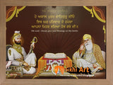 Guru Gobind Singh Ji With Family Picture Frame In Size - 12 X 9