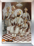 Guru Gobind Singh Ji With Family Picture Frame In Size - 12 X 9