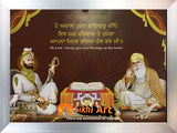 Guru Gobind Singh Ji With Family Picture Frame In Size - 12 X 9