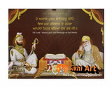 Guru Gobind Singh Ji With Family Picture Frame In Size - 12 X 9