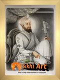 Guru Hargobind Ji Miri Piri In Size - 23 X 18 - sikhiart