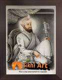 Guru Hargobind Ji Miri Piri In Size - 23 X 18 - sikhiart