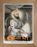 Guru Hargobind Ji Miri Piri In Size - 23 X 18 - sikhiart