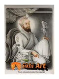 Guru Hargobind Ji Miri Piri In Size - 23 X 18 - sikhiart