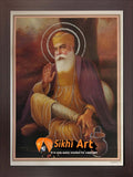 Guru Nanak Dev Ji Picture Traditional Photo Picture Framed - 20 X 14 - sikhiart