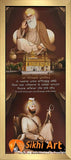 Guru Nanak Dev Ji And Guru Gobind Singh Ji In Golden In Size - 18 X 8