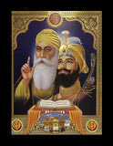 Guru Nanak Dev Ji And Guru Gobind Singh Ji In Size - 12 X 9