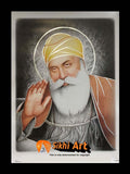 Guru Nanak Dev Ji In Size - 16 X 12 - sikhiart