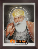 Guru Nanak Dev Ji In Size - 16 X 12 - sikhiart