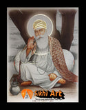 Large Guru Nanak Dev Ji Poster Picture Frame Orignal Painting In Size - 40 X 29