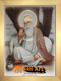 Guru Nanak Dev Ji Original Print Photo Picture Framed - 23 X 18 - sikhiart