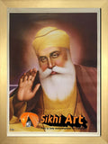 Guru Nanak Dev Ji Orignal Print In Size - 18 X 14 - sikhiart