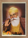 Guru Nanak Dev Ji Orignal Print In Size - 18 X 14 - sikhiart