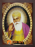 Guru Nanak Dev Ji Picture Frame In Size - 12 X 10 - sikhiart