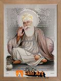 Guru Nanak Dev Ji Picture Frame 2 In Size - 12 X 10 - sikhiart