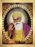 Guru Nanak Dev Ji Small Picture Frame Photo with frame in Size - 7 x 5