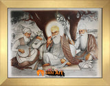 Guru Nanak Dev Ji With Bala Mardana Picture Frame In Size - 12 X 9