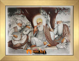 Guru Nanak Dev Ji With Bala Mardana Photo Picture Framed - 23 X 18