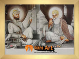 Guru Nanak Dev Ji With Guru Gobind Singh Ji In Size - 16 X 12