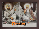 Guru Nanak Dev Ji With Guru Gobind Singh Ji In Size - 16 X 12