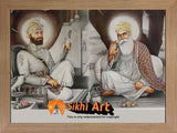 Guru Nanak Dev Ji With Guru Gobind Singh Ji In Size - 16 X 12