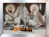 Guru Nanak Dev Ji With Guru Gobind Singh Ji In Size - 16 X 12