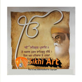 Guru Nanak Mool Mantra In English In Size - 16 X 16 - sikhiart