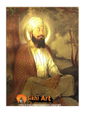 Guru Tegh Bahadur Ji 9th Sikh Guru In Size - 16 X 12 - sikhiart