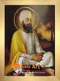 Guru Tegh Bahadur Ji Orignal Print Frame In Size - 12 X 9 - sikhiart