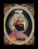 Guru Gobind Singh Ji Small Picture Frame Photo with frame 2 in Size - 7 x 5