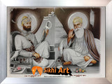 Guru Nanak Dev Ji And Guru Gobind Singh Ji Picture Frame In Size - 12 X 9