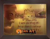 Guru Nanak Devi Ji Bless This House Photo Picture Framed - 22 X 16 - sikhiart